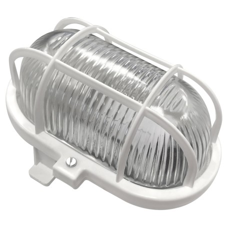 7004B APLIQUE ESTANCO OVAL BLANCO E27 FENOPLASTICA