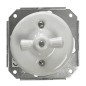 2902000 CONMUTADOR EMPOTRABLE LAZO PORCELANA BLANCA F-BRIGHT