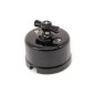 2902020-N CONMUTADOR SUPERFICIE PORCELANA NEGRA F-BRIGHT