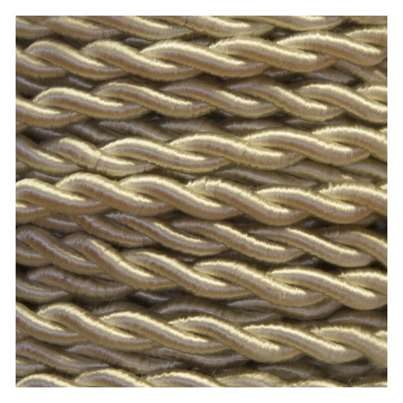 25 METROS CABLE TRENZADO SEDA 2x0,75 CREMA (15) 25 METROS CABLE TRENZADO SEDA 2x0,75 CREMA (15)