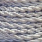 25 METROS CABLE TRENZADO SEDA 2x0,75 BLANCO (01) 25 METROS CABLE TRENZADO SEDA 2x0,75 BLANCO (01)