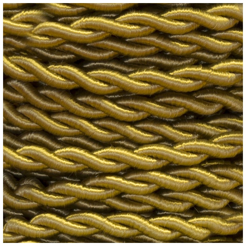 25 METROS CABLE TRENZADO SEDA 2x0,75 DORADO (45)