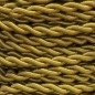 25 METROS CABLE TRENZADO SEDA 2x0,75 DORADO (45)