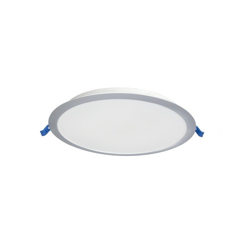 201000102 DOWNLIGHT EMPOTRABLE LED REDONDO BELUR 18W 4000K GRIS GSC