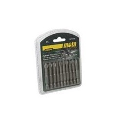 BPZ150 PUNTA ATORNILLADORA POZIDRIV 1x50mm 1-4" ACERO SET 10u MOTA