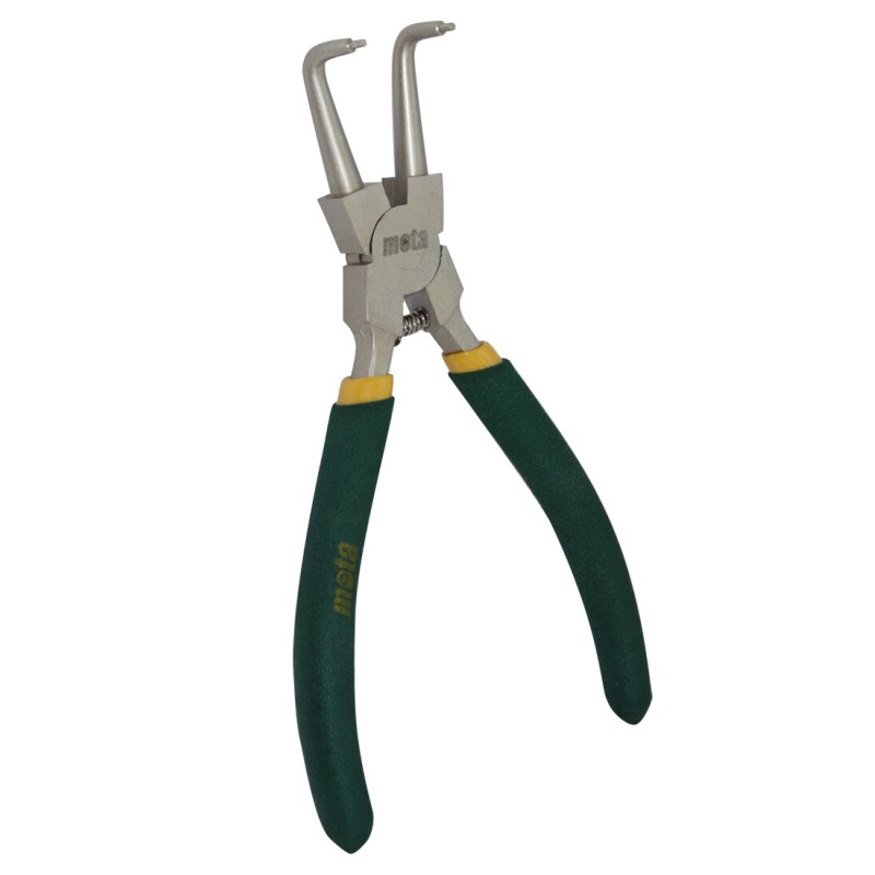 Q837 ALICATE PARA ARANDELAS SEGURIDAD CERRAR CURVO 90º 170mm MOTA