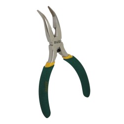 Q704 MINI ALICATES PUNTA SEMIREDONDA CURVA 130mm MOTA