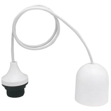 1301018 ENFILAJE PORTALAMPARAS + CABLE + FLORON BLANCO F-BRIGHT