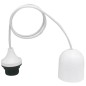 1301018 ENFILAJE PORTALAMPARAS + CABLE + FLORON BLANCO F-BRIGHT