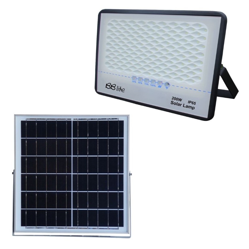 110582 PROYECTOR CON PANEL SOLAR 100W 6000K B&B 110582 PROYECTOR CON PANEL SOLAR 100W 6000K B&B