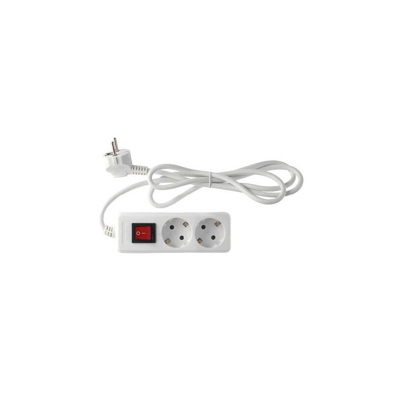 100005020 BASE MULTIPLE SERIE ESTANDAR 2T C-CABLE C-INTER 3x1-5mm 3m BLANCA GSC