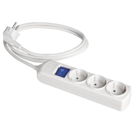 8033IL BASE MULTIPLE 3T 3m CABLE CON INTERRUPTOR SERIE 8000 SOLERA