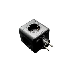 1102910-N BASE MODULAR CUBICA NEGRA 5 TOMAS 16A F-BRIGHT