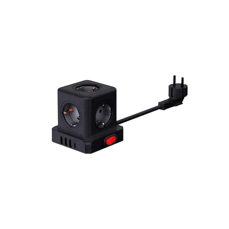1002910-N BASE MODULAR NEGRA 5 TOMAS + 4 USB C-INTERRUPTOR Y CABLE 1,5m F-BRIGHT 1002910-N BASE MODULAR NEGRA 5 TOMAS + 4 USB C-INTERRUPTOR Y CABLE 1,5m F-BRIGHT