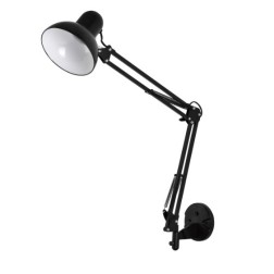 204200054 FLEXO DE PARED NEGRO 1xE27 SAMASSI GSC