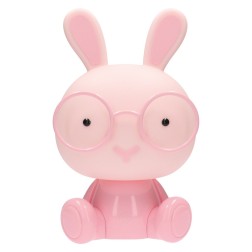 202800017 LUZ DE NOCHE INFANTIL LED CONEJITO RECARGABLE CON ALTAVOZ 5W RGB GSC