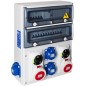 1332P-CPI1204 CUADRO OBRA 40A 4 SCHUKOS 2P+T Y 2 TOMAS 3P+N+T IP67 CON PROTECCION SOLERA