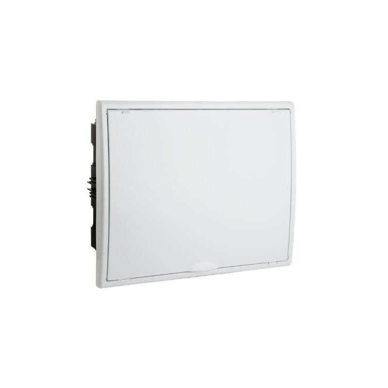 8206 CAJA EMPOTRABLE 2 FILAS 36+4 ELEMENTOS MARCO Y PUERTA BLANCOS 400x320x72mm- ARELOS SOLERA