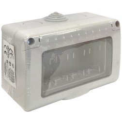 041025 CAJA DE SUPERFICIE CON TAPA 4 MODULOS