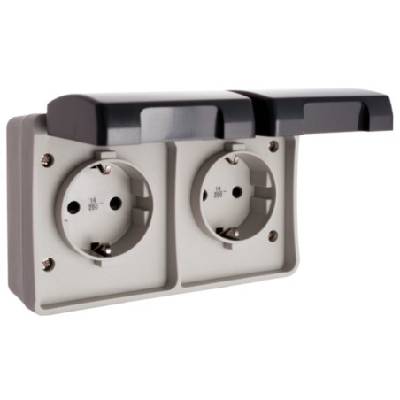 3366 BASE FIJA ESTANCA DOBLE IP44 SOLERA
