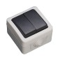 1200502 DOBLE CONMUTADOR ESTANCO 10A IP44 1200502 DOBLE CONMUTADOR ESTANCO 10A IP44