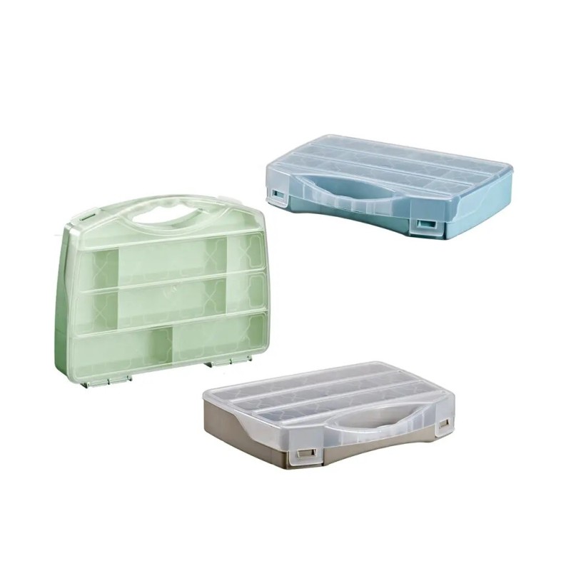 2059 MALETÍN MULTIUSOS 280x200x50 7 COMPARTIMENTOS COLORES SURTIDOS