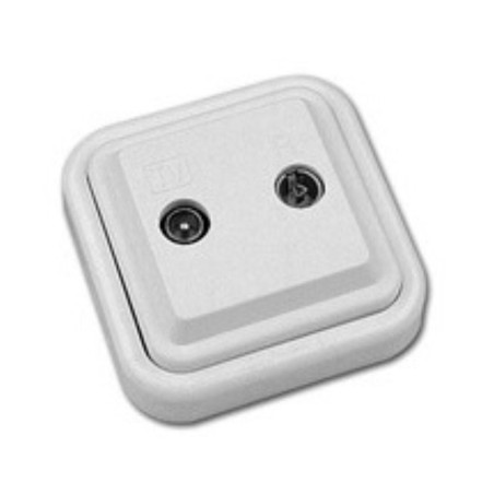 20-711-01-0 TOMA TV-FM FINAL MARFIL SERIE KRISTAL