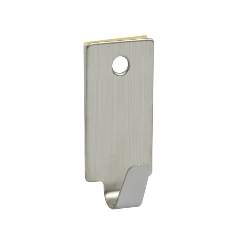 P2002I BL 4ud PERCHA ADHESIVA ACERO INOX 15x35mm