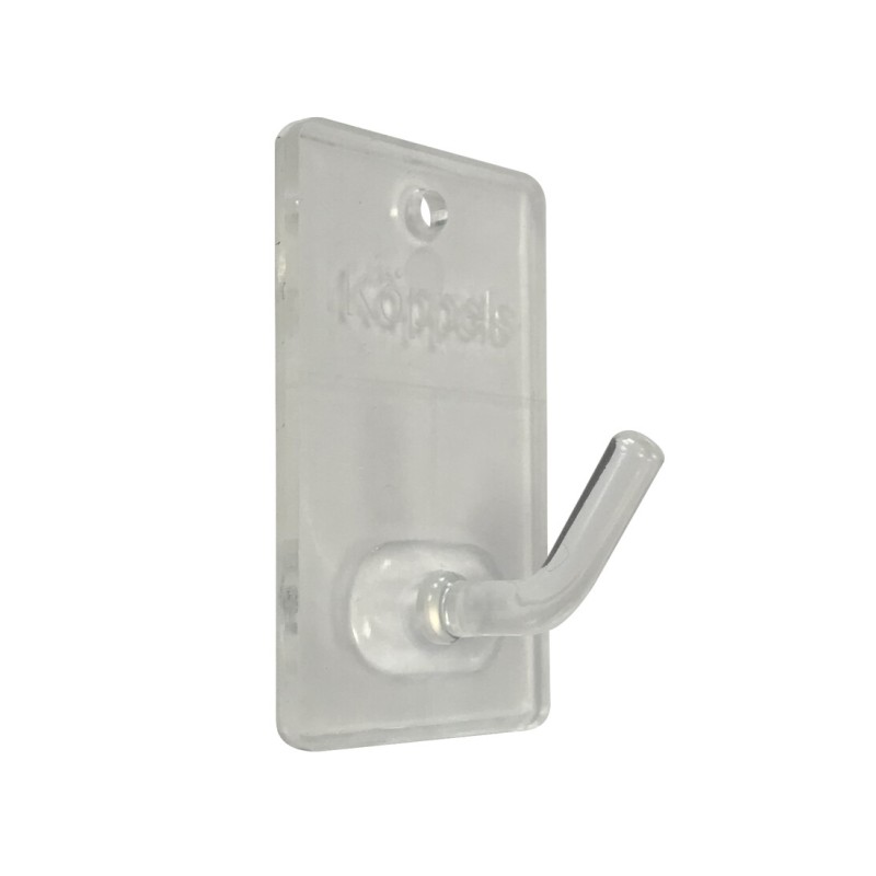 P2001T BL 3ud PERCHA ADHESIVA PEQUEÑA TRANSPARENTE