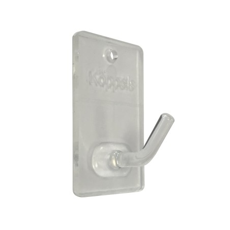 P2001T BL 3ud PERCHA ADHESIVA PEQUEÑA TRANSPARENTE