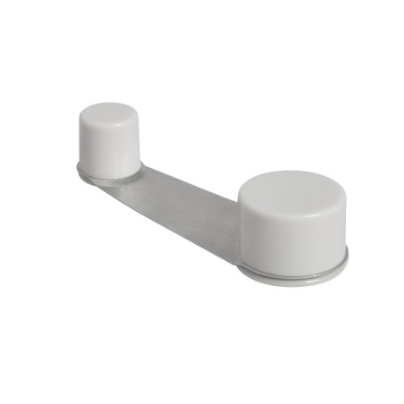 T2001B TOPE RETENEDOR GIRATORIO BLANCO ACERO INOX