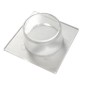 T1001T BL 2ud TOPE REDONDO TRANSP ACERO INOX ADHES