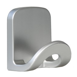 P4005C BL 1u PERCHA ADHESIVA GRANDE PLASTICA GRIS MATE KÖPPELS