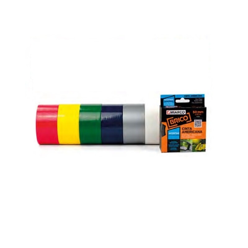 18889 CINTA AMERICANA BRICO NEGRO 50mm x 5m MIARCO
