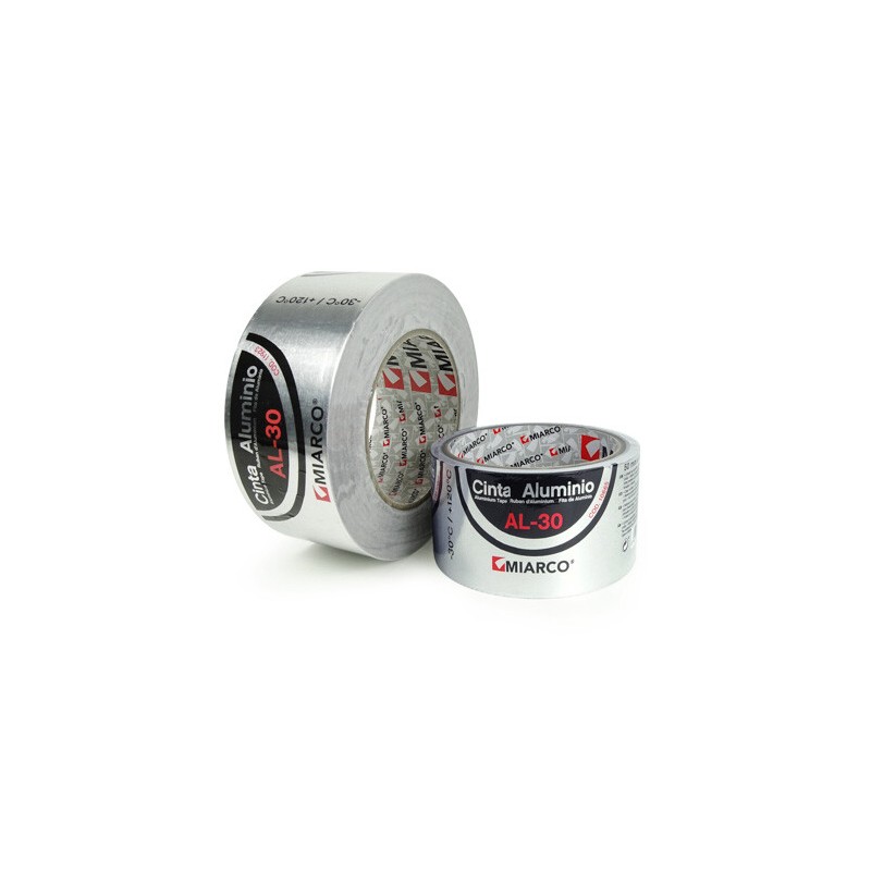 10665 CINTA ALUMINIO AL-30 AC PLATA 50mm x 10m MIARCO 10665 CINTA ALUMINIO AL-30 AC PLATA 50mm x 10m MIARCO