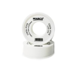 230 CINTA DE PTFE TAPA BLANCA Y CARRETE ROJO 19x50x0,1mm MIARCO
