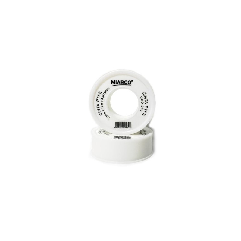 231 CINTA DE PTFE TAPA BLANCA Y CARRETE ROJO 25x50x0,1mm MIARCO