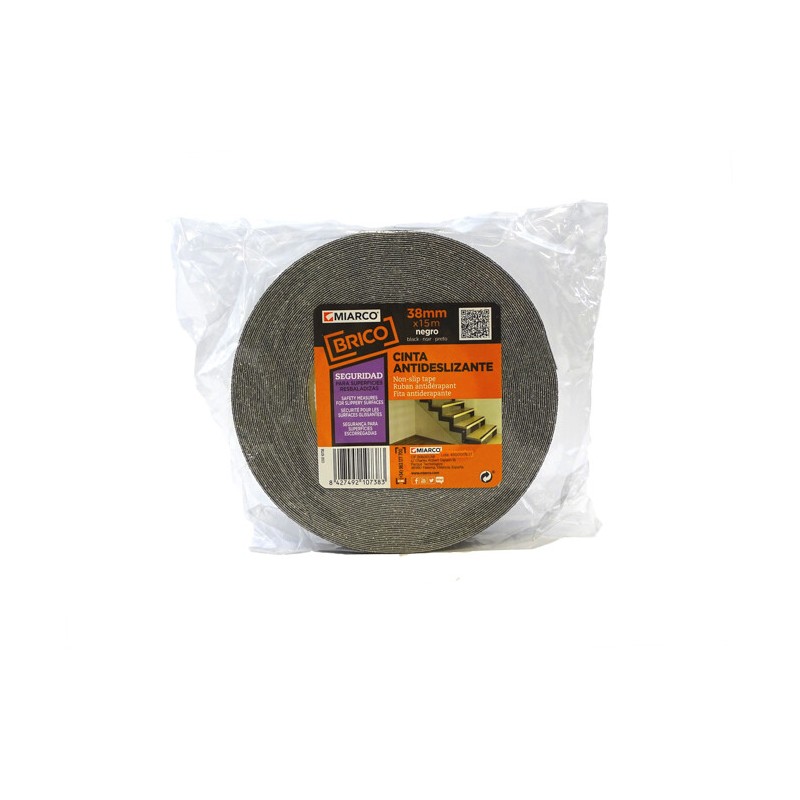 10737 CINTA ANTIDESLIZANTE NEGRO 5x20mm MIARCO 10737 CINTA ANTIDESLIZANTE NEGRO 5x20mm MIARCO