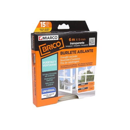 17208 BURLETE UNIVERSAL TRANSPARENTE 6x9mm MIARCO