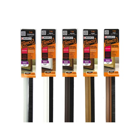 10748 BURLETE BAJO PUERTA RÍGIDO MARRÓN 1m MIARCO