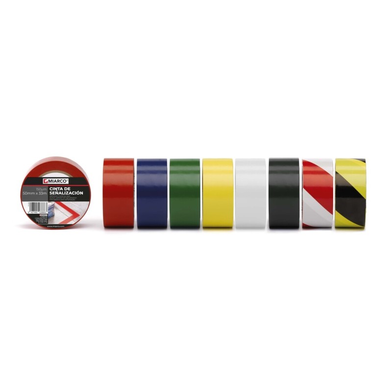 3860 CINTA SEÑALIZACIÓN PVC AMARILLO 33x50mm MIARCO 3860 CINTA SEÑALIZACIÓN PVC AMARILLO 33x50mm MIARCO
