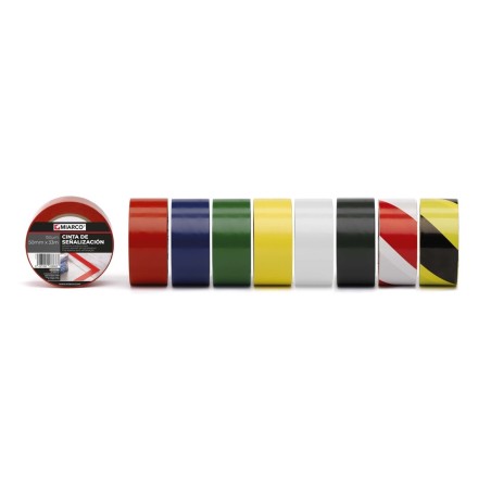 3860 CINTA SEÑALIZACIÓN PVC AMARILLO 33x50mm MIARCO