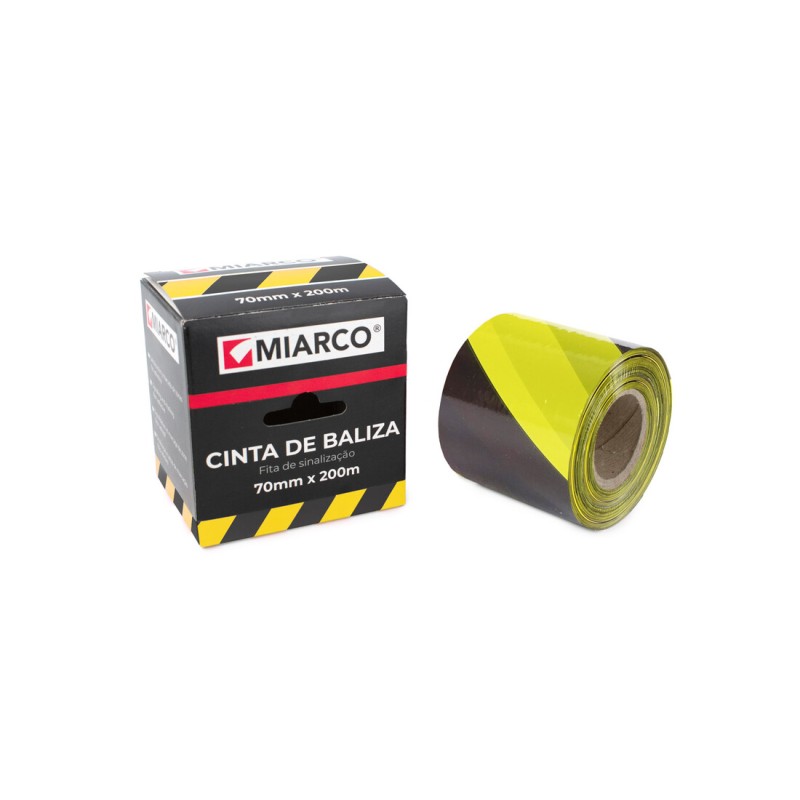 5824 CINTA BALIZA AMARILLO NEGRO 200x70mm MIARCO