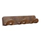 P5002M PERCHERO ADHESIVO 3 GANCHOS POSIBILIDAD TORNILLO MARRON KOPPELS