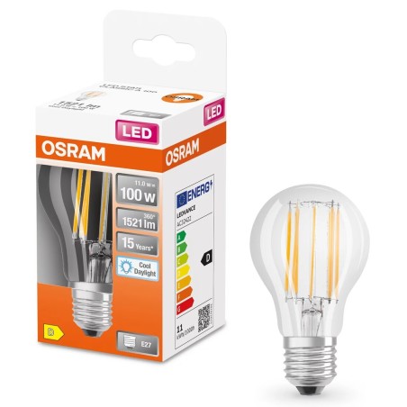 466050 LAMPARA STANDARD FIL LED E27 10W 6500K RETROFIT OSRAM