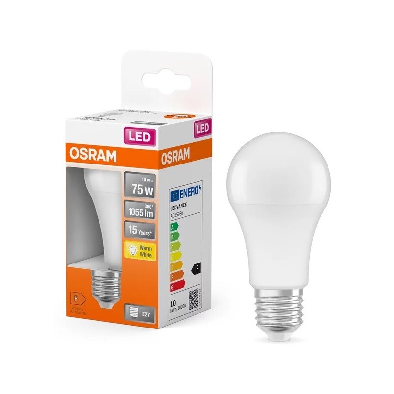 122529 LAMPARA STANDARD LED E27 10W 2700K STAR OSRAM