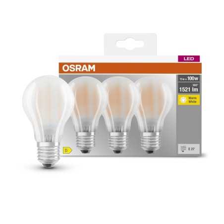 592537 3u LAMPARA STANDARD FIL LED MATE E27 11W 4000K BASE OSRAM