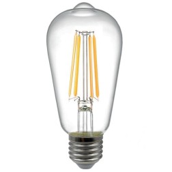 121171 LAMPARA PERA FIL LED ST64 E27 12W 4000K B&B
