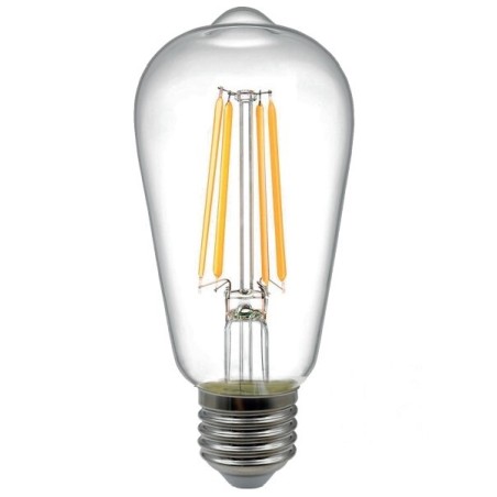121171 LAMPARA PERA FIL LED ST64 E27 12W 4000K B&B
