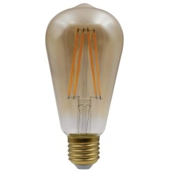 121173 LAMPARA PERA FIL LED GOLDEN ST64 E27 12W 3000K B&B